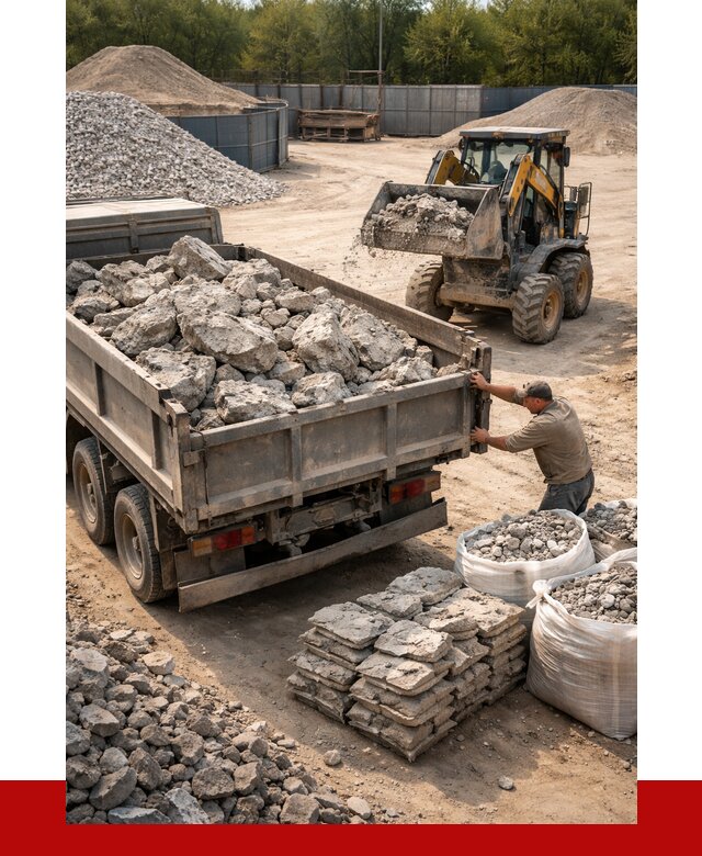 Купить бой бетона с доставкой в Киселёвске от 4935 р. | ПРОНЕРУДКис