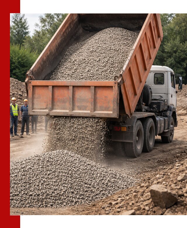 Доставка сыпучих материалов самосвалом в Киселёвске быстро и надежно