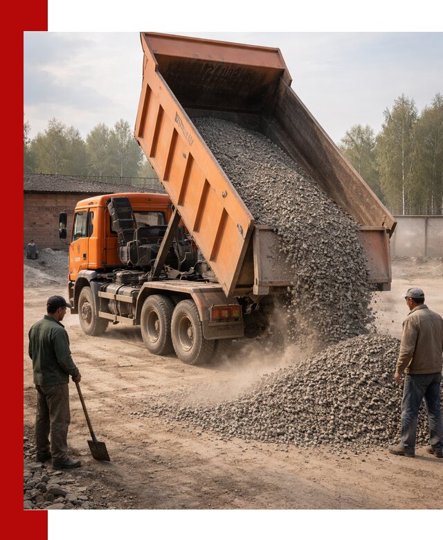 Доставка самосвалом 20 м3 в Киселёвске быстро и надежно