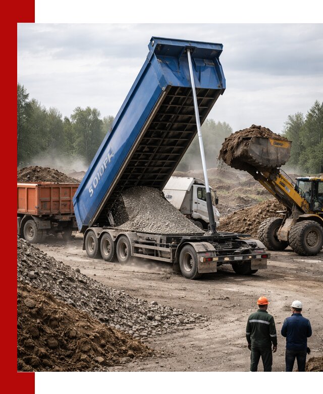 Аренда тонар 40 тонн в Киселёвске с доставкой материалов