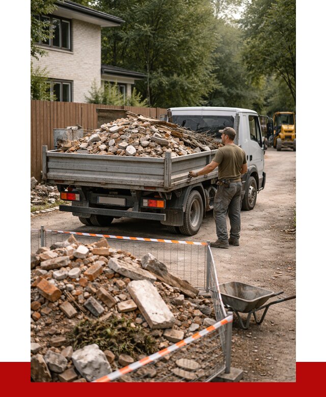 Вывоз строительного мусора с погрузкой в Киселёвске от 7711 р | ПРОНЕРУДКис