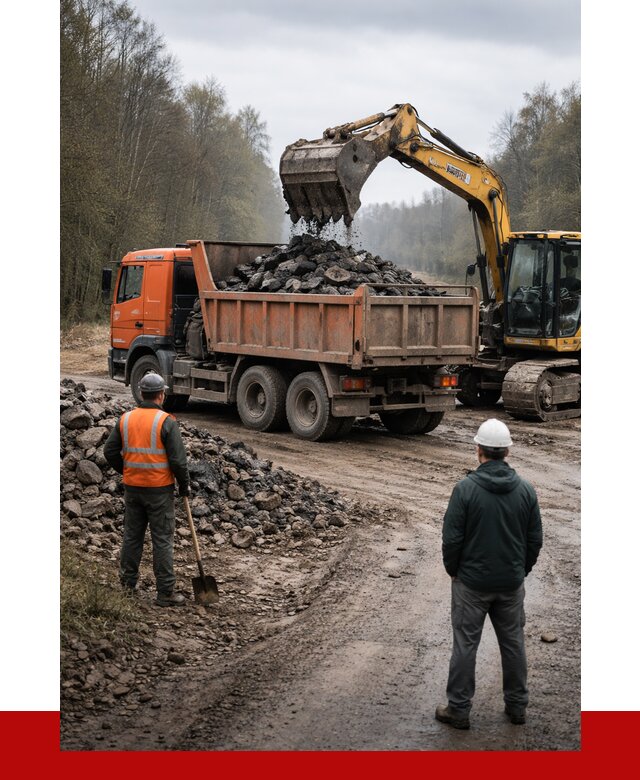 Вывоз асфальта в Киселёвске от 4626 р. самосвалом ПРОНЕРУДКис