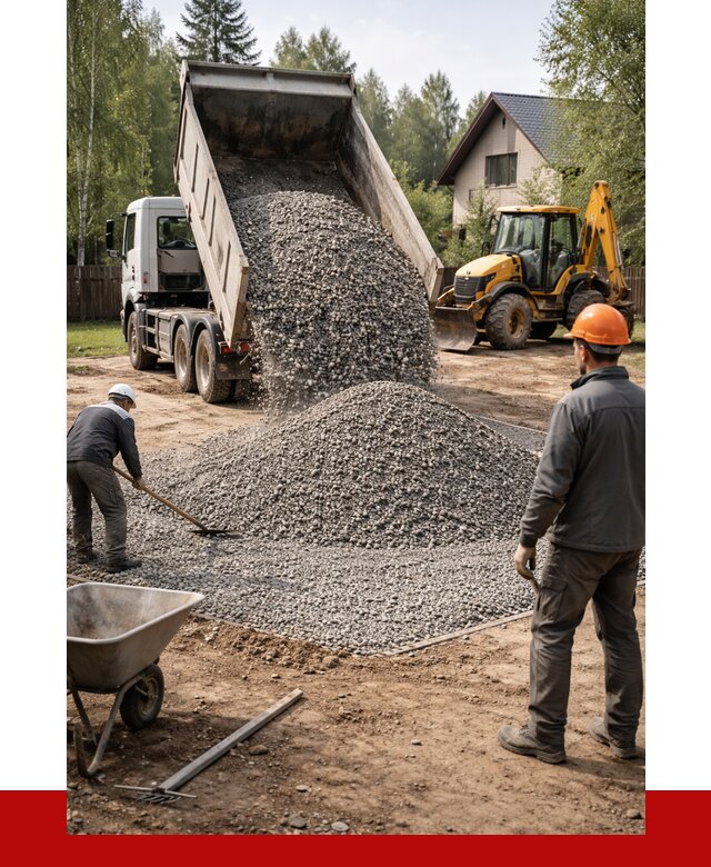 Отсыпка участка щебнем в Киселёвске от 6683 р. ПРОНЕРУДКис