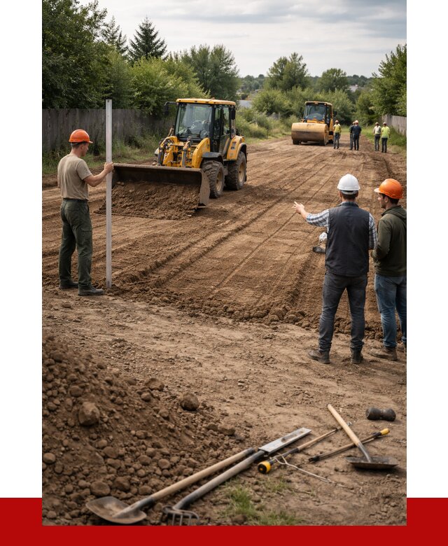 Планировка участка грунтом в Киселёвске от 4626 р ПРОНЕРУДКис