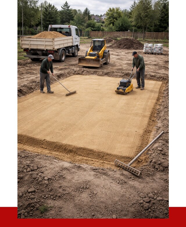 Устройство песчаной подушки в Киселёвске от 4626 р. ПРОНЕРУДКис