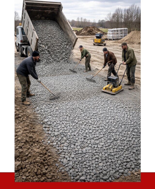 Устройство щебеночной подушки в Киселёвске от 4626 р. ПРОНЕРУДКис